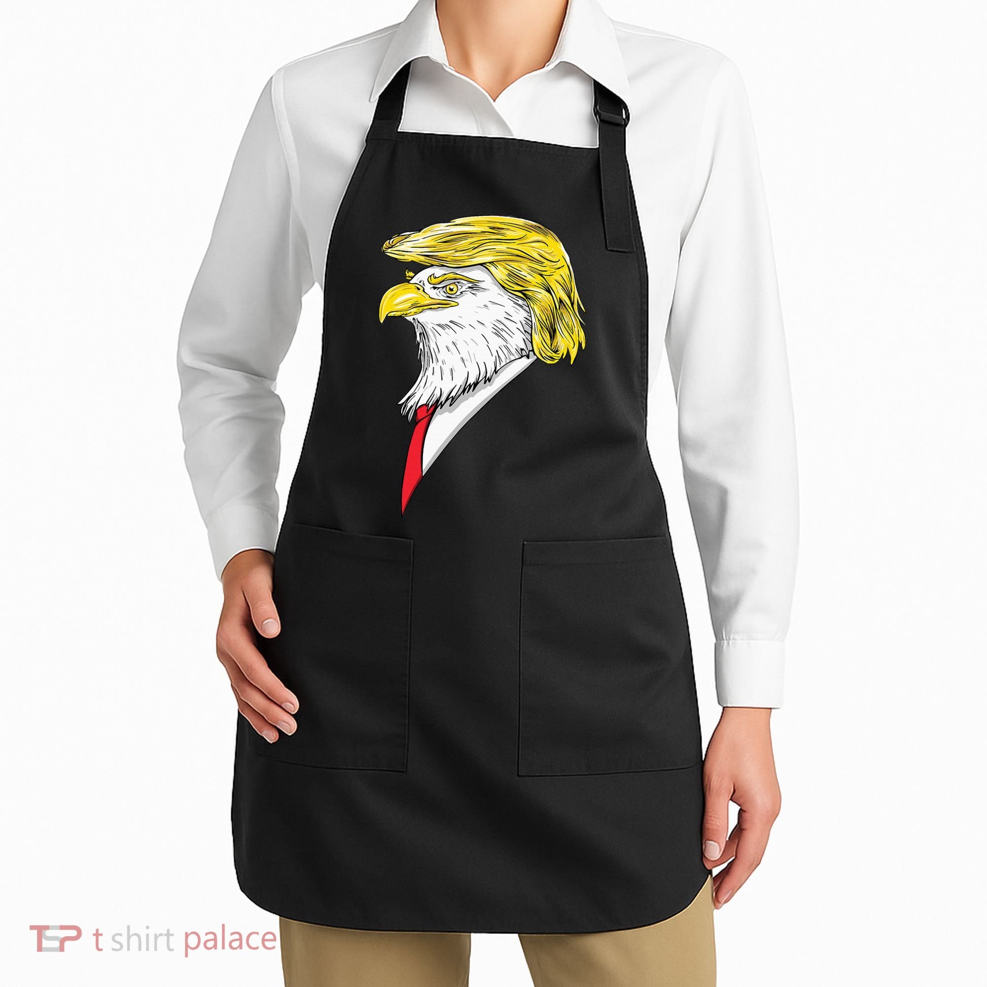 Spirit Animal Donald Trump Eagle Hair Apron
