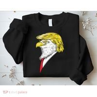Spirit Animal Donald Trump Eagle Hair Sweatshirt thumb 2