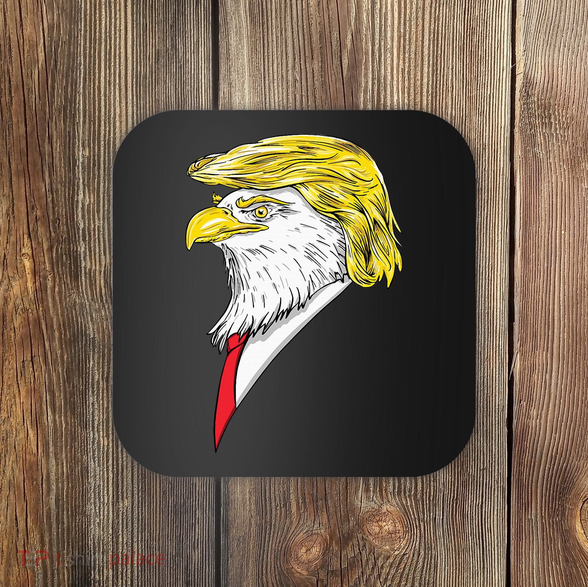Spirit Animal Donald Trump Eagle Hair Coaster