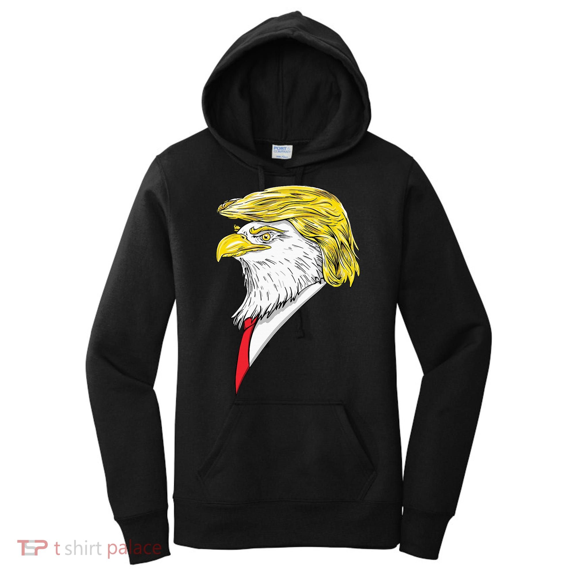 Spirit Animal Donald Trump Eagle Hair Women's Hoodie