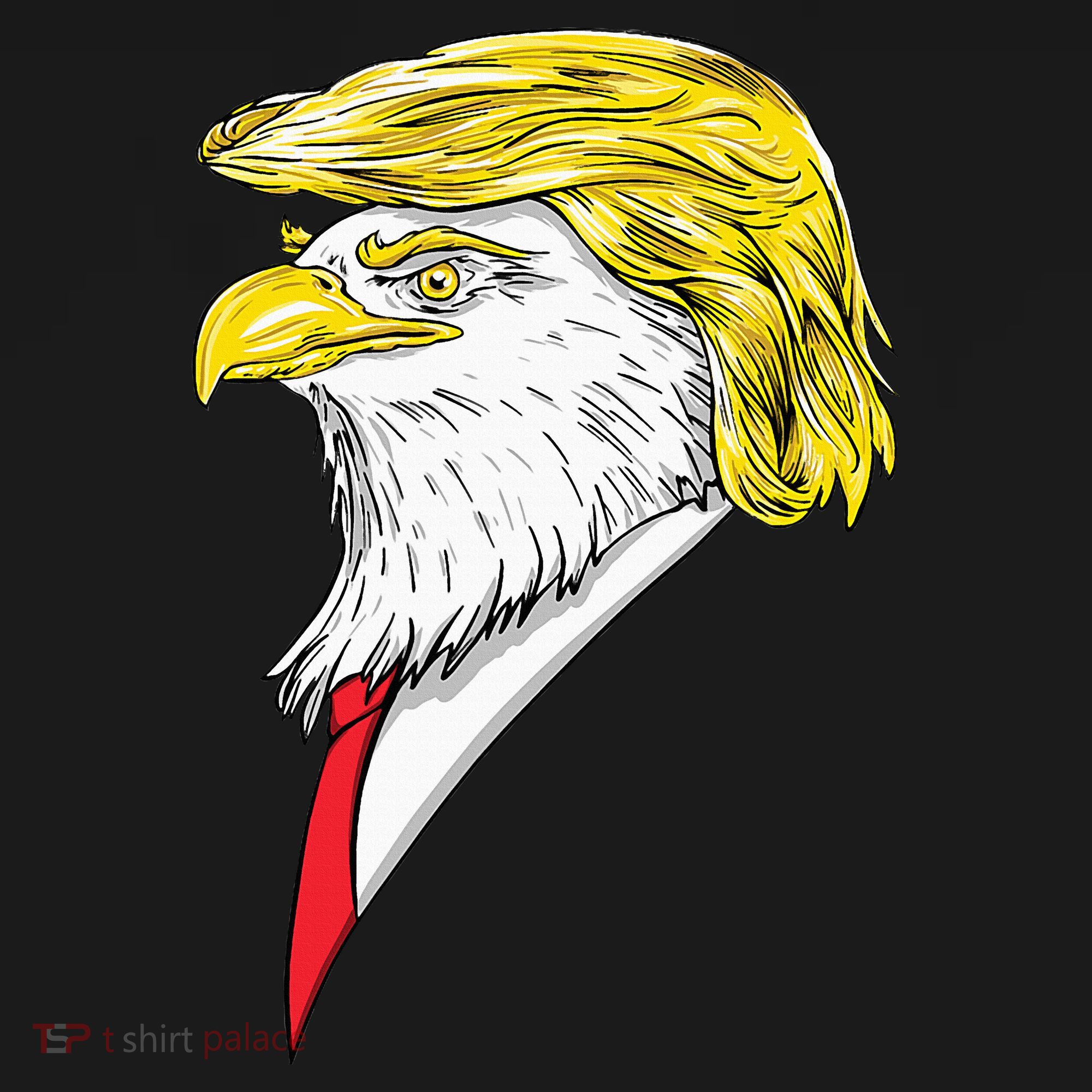 Spirit Animal Donald Trump Eagle Hair Women's Tank Top