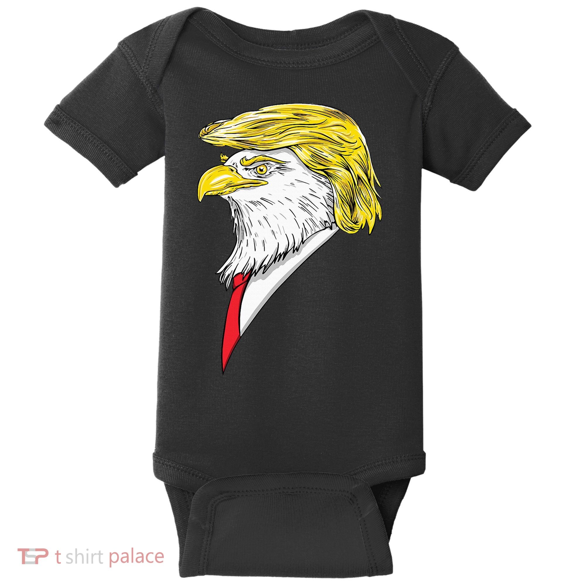 Spirit Animal Donald Trump Eagle Hair Baby Bodysuit