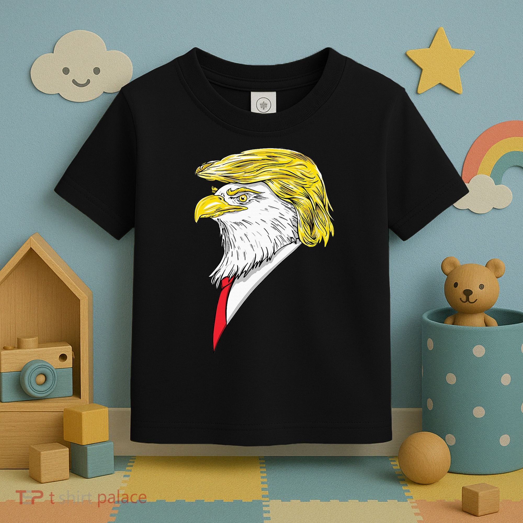 Spirit Animal Donald Trump Eagle Hair Toddler T-Shirt