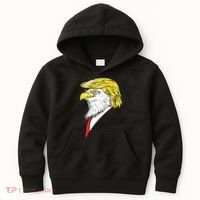 Spirit Animal Donald Trump Eagle Hair Kids Hoodie thumb 0