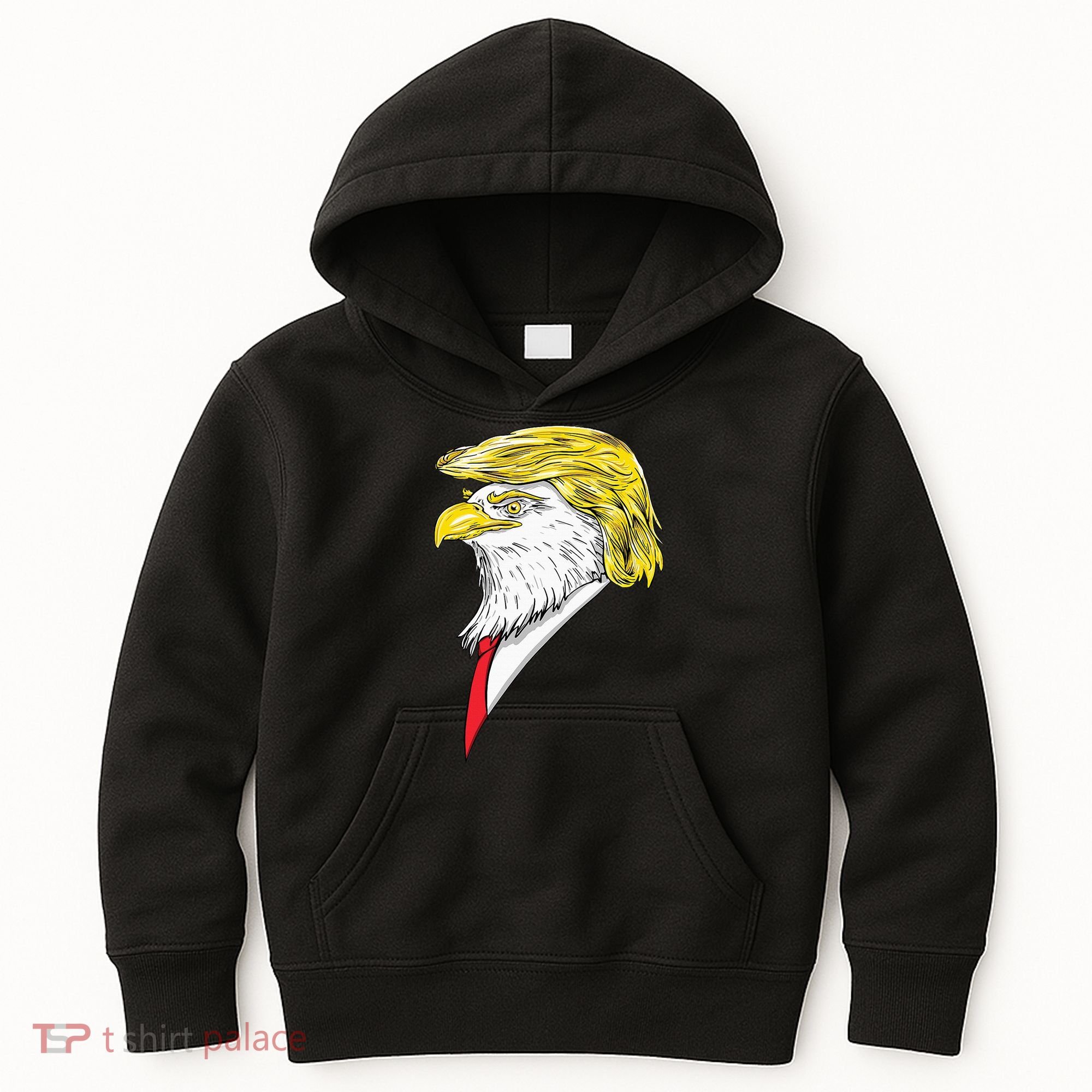 Spirit Animal Donald Trump Eagle Hair Kids Hoodie