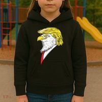 Spirit Animal Donald Trump Eagle Hair Kids Hoodie thumb 3