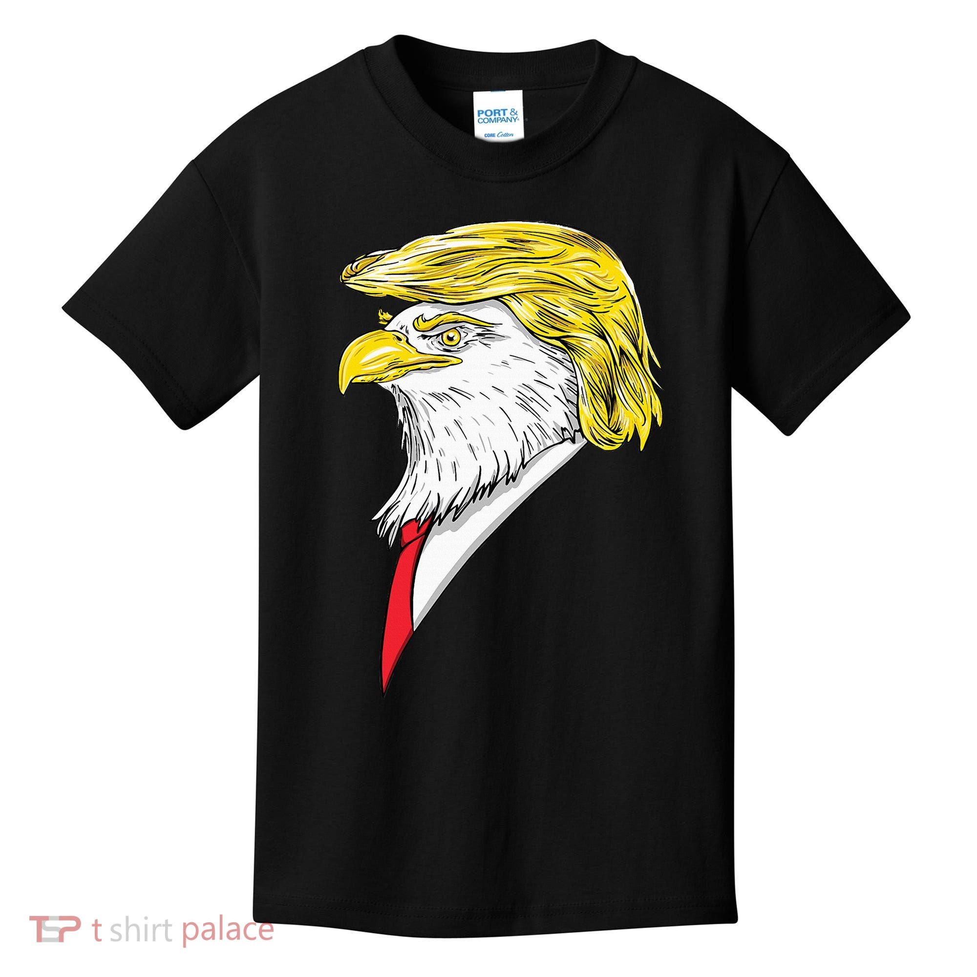 Spirit Animal Donald Trump Eagle Hair Kids T-Shirt
