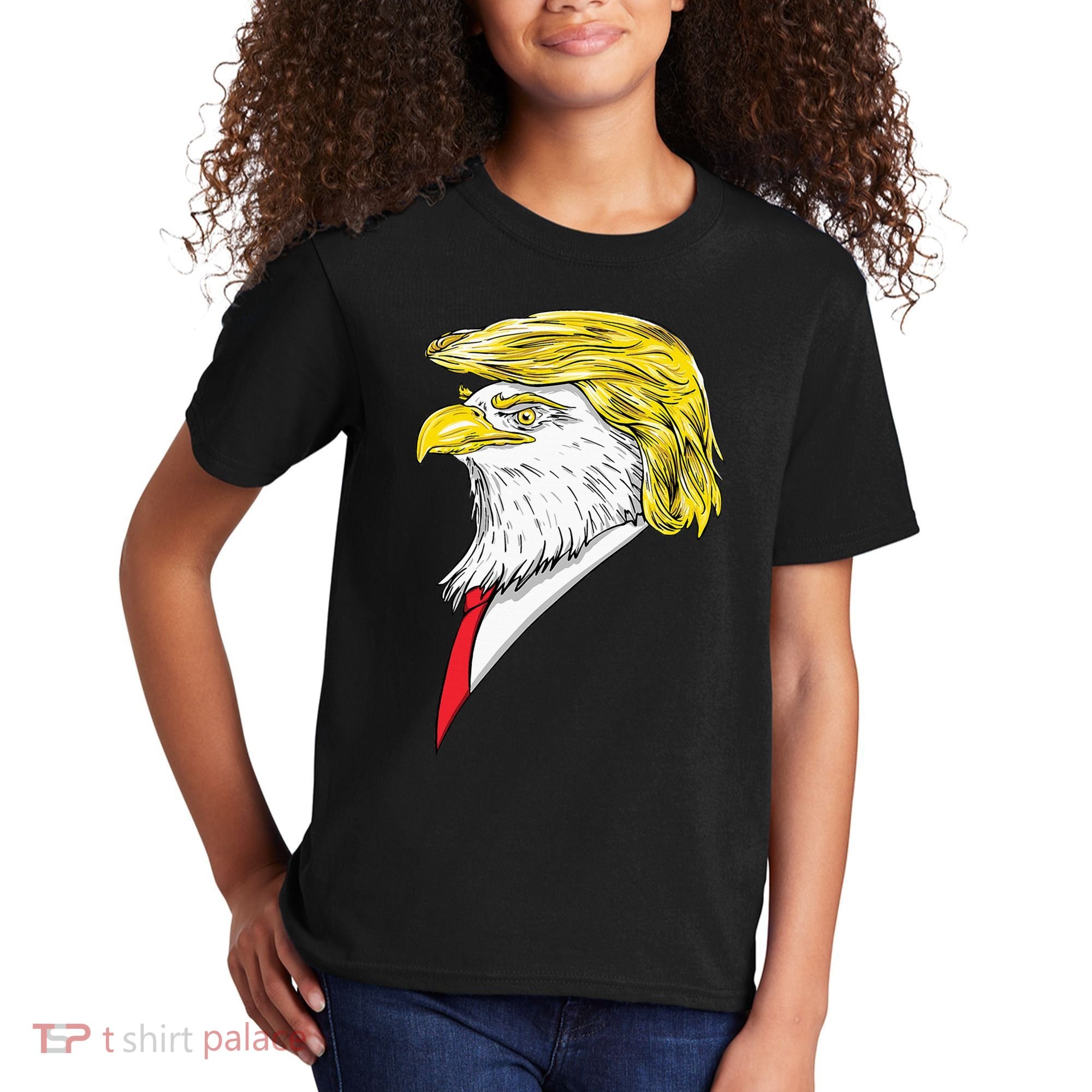 Spirit Animal Donald Trump Eagle Hair Kids T-Shirt