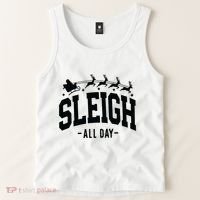 Sleigh All Day Funny Christmas Tank Top thumb 2