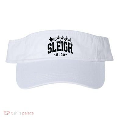 Sleigh All Day Funny Christmas Visor