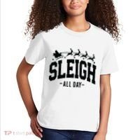 Sleigh All Day Funny Christmas Kids T-Shirt thumb 2