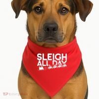 Sleigh All Day USA-Made Doggie Bandana thumb 1
