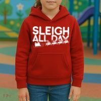 Sleigh All Day Kids Hoodie thumb 3