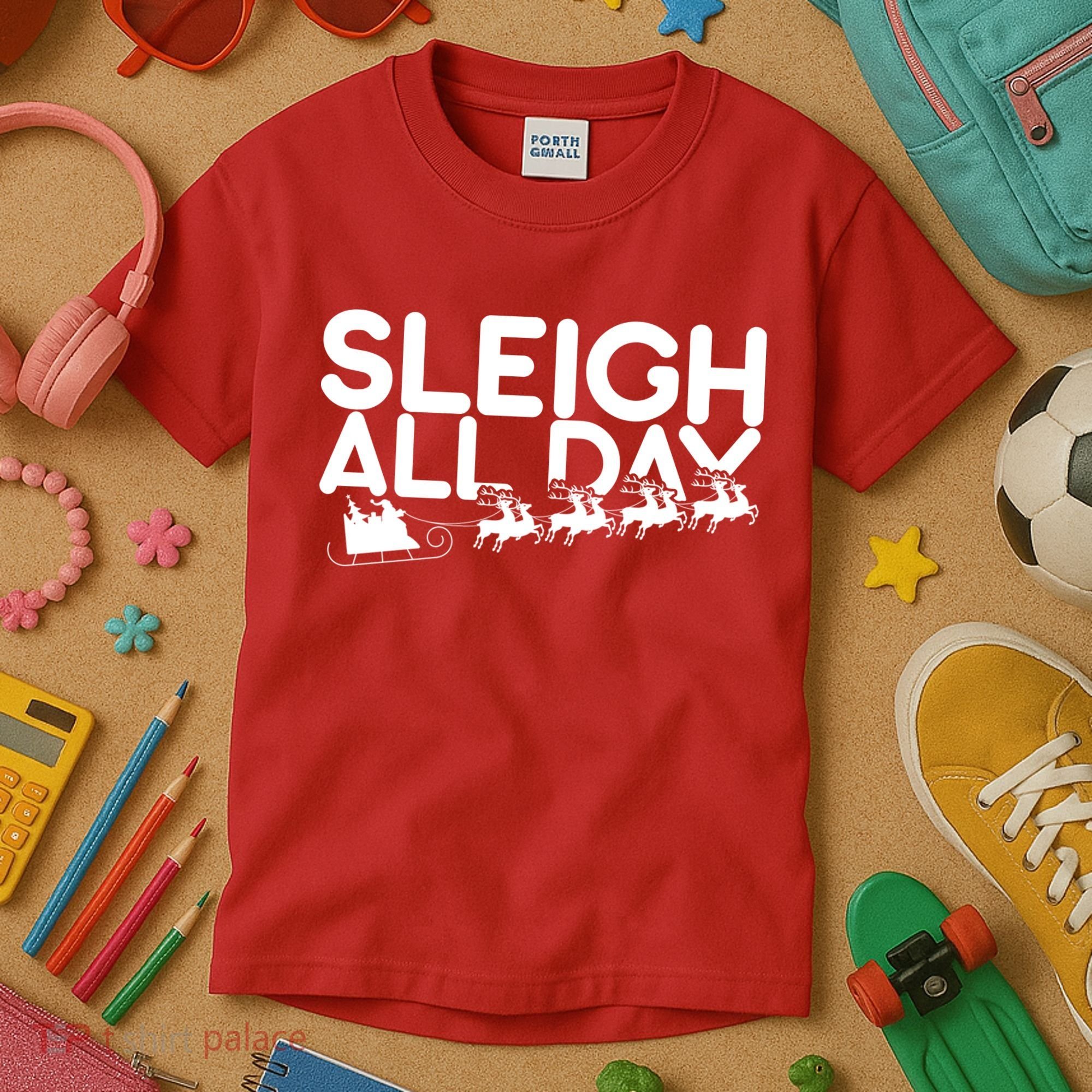 Sleigh All Day Kids T-Shirt