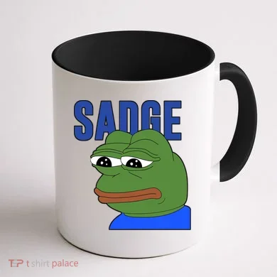 SADGE Meme Coffee Mug back
