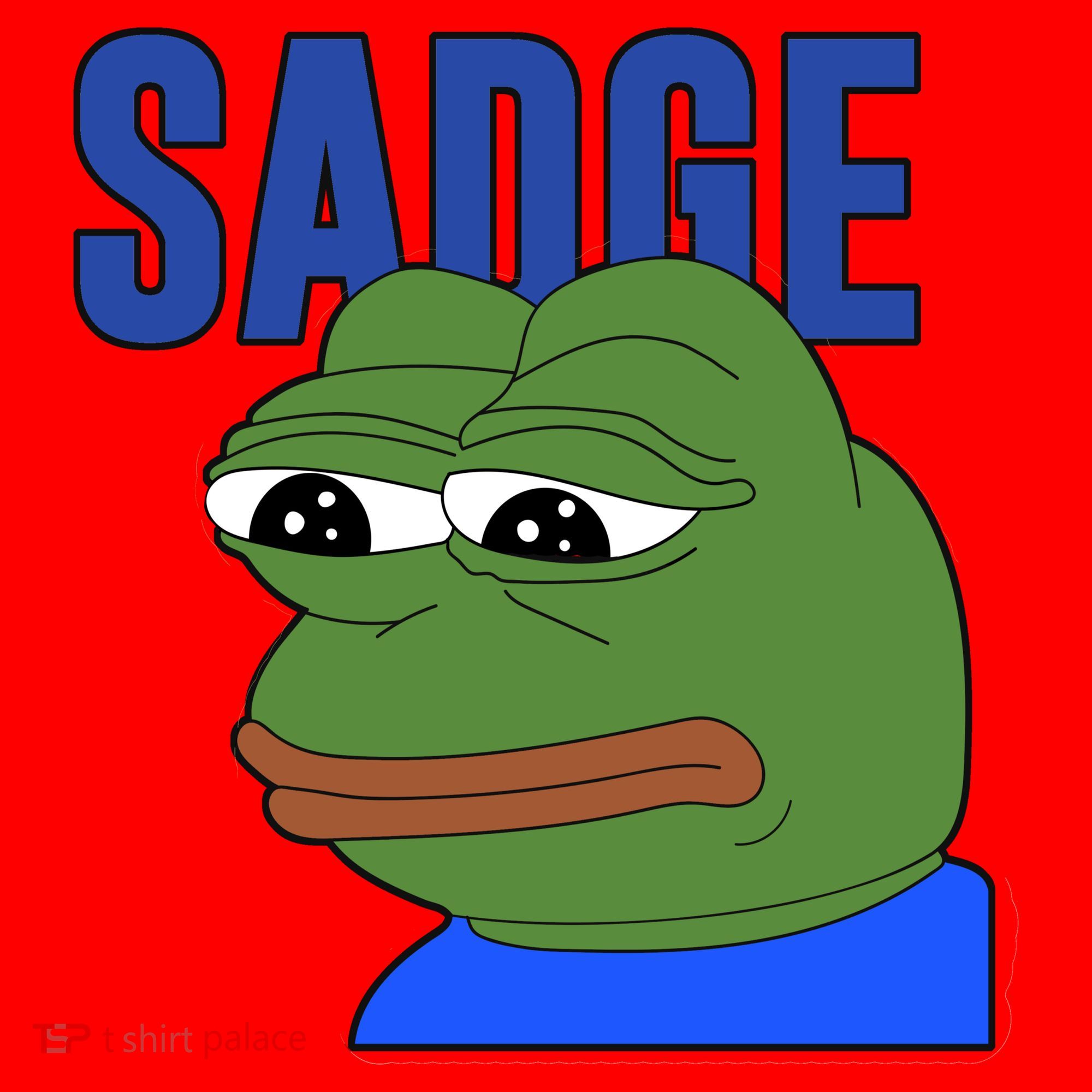 SADGE Meme Santa Hat