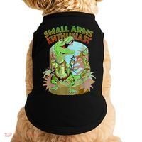 Small Arms Enthusiast Funny Trex Dinosaur Gun Doggie Tank thumb 0