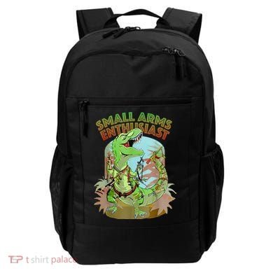 Small Arms Enthusiast Funny Trex Dinosaur Gun Backpack