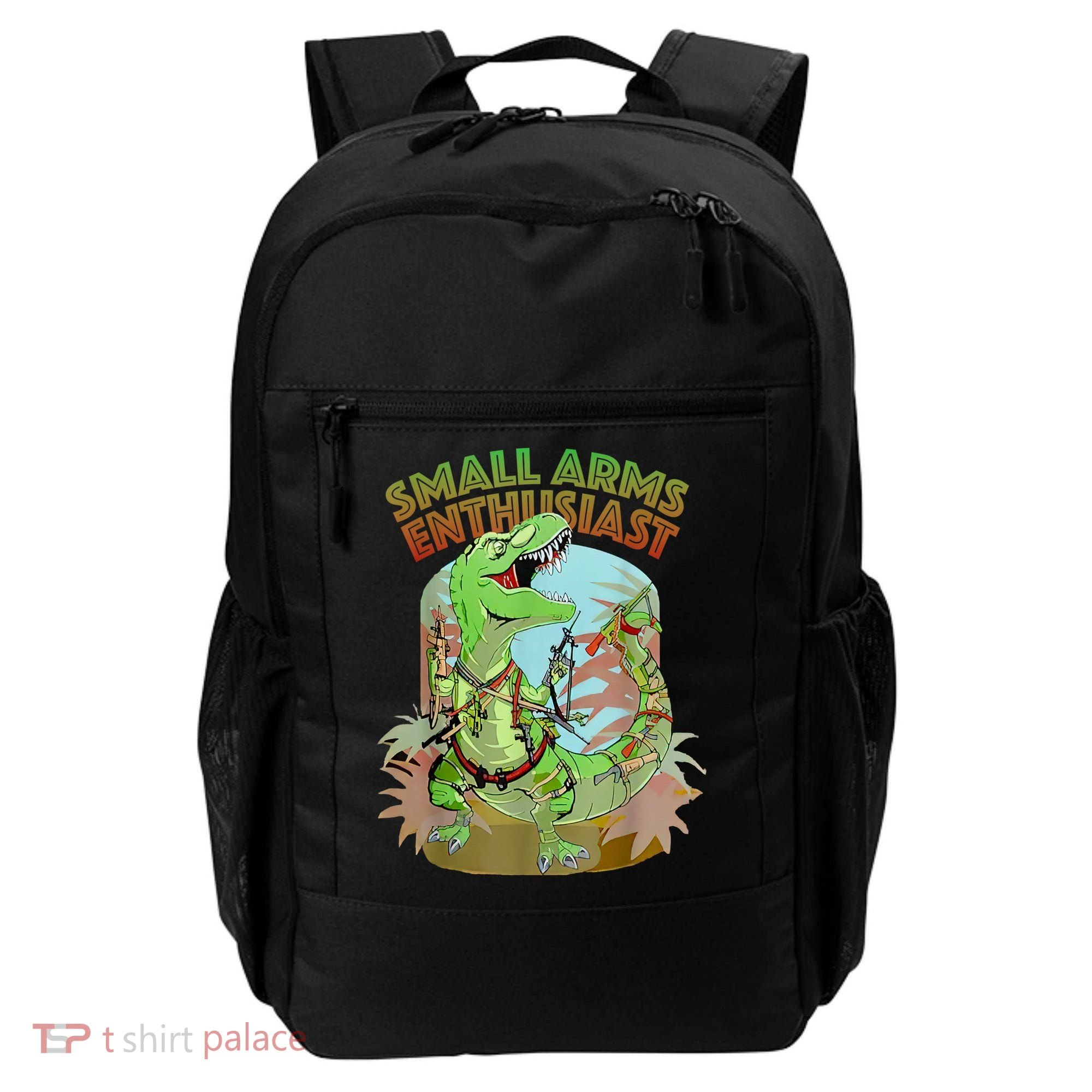 Small Arms Enthusiast Funny Trex Dinosaur Gun Backpack