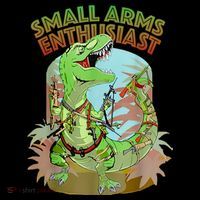 Small Arms Enthusiast Funny Trex Dinosaur Gun Women's Hoodie thumb 2