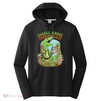 Small Arms Enthusiast Funny Trex Dinosaur Gun Performance Fleece Hoodie thumb 0