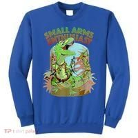 Small Arms Enthusiast Funny Trex Dinosaur Gun Sweatshirt thumb 0