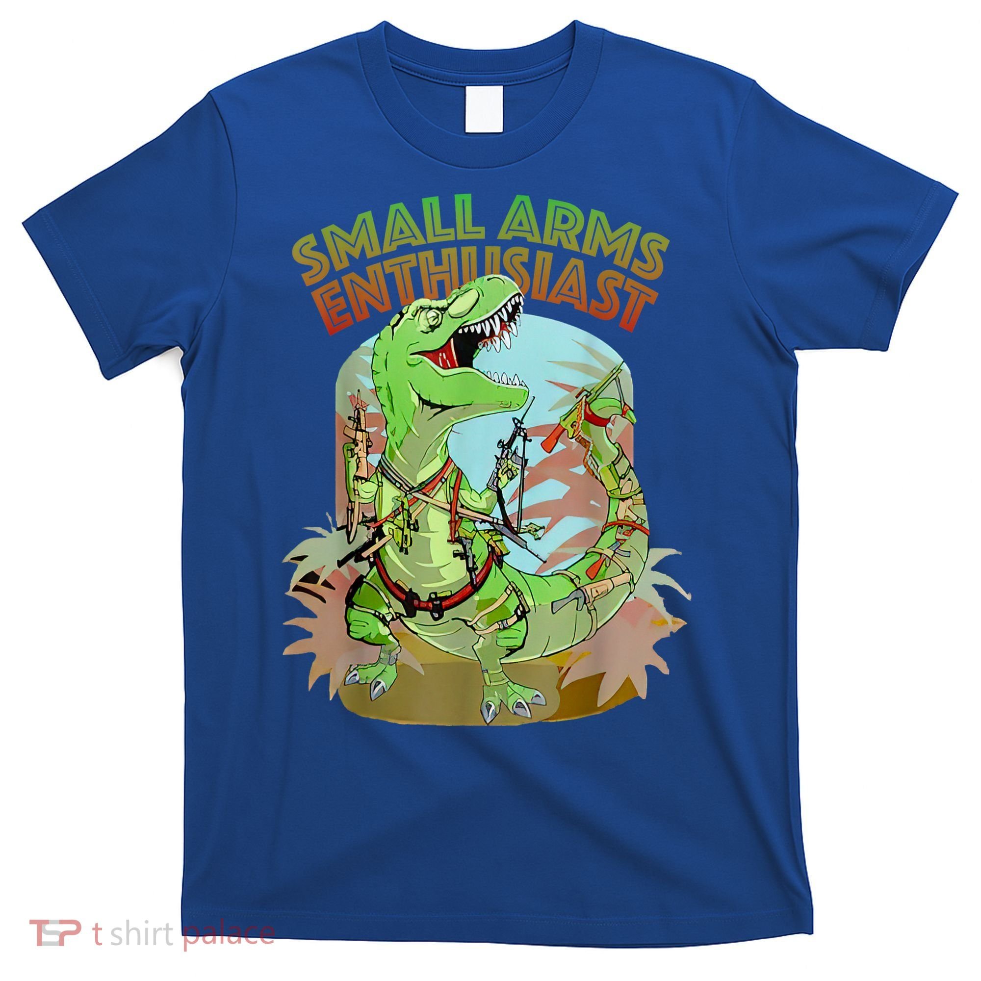 Small Arms Enthusiast Funny Trex Dinosaur Gun T-Shirt