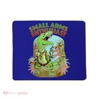 Small Arms Enthusiast Funny Trex Dinosaur Gun Mousepad thumb 0