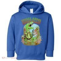 Small Arms Enthusiast Funny Trex Dinosaur Gun Toddler Hoodie thumb 0