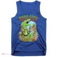 Small Arms Enthusiast Funny Trex Dinosaur Gun Tank Top thumb 0