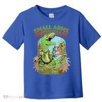 Small Arms Enthusiast Funny Trex Dinosaur Gun Toddler T-Shirt thumb 0