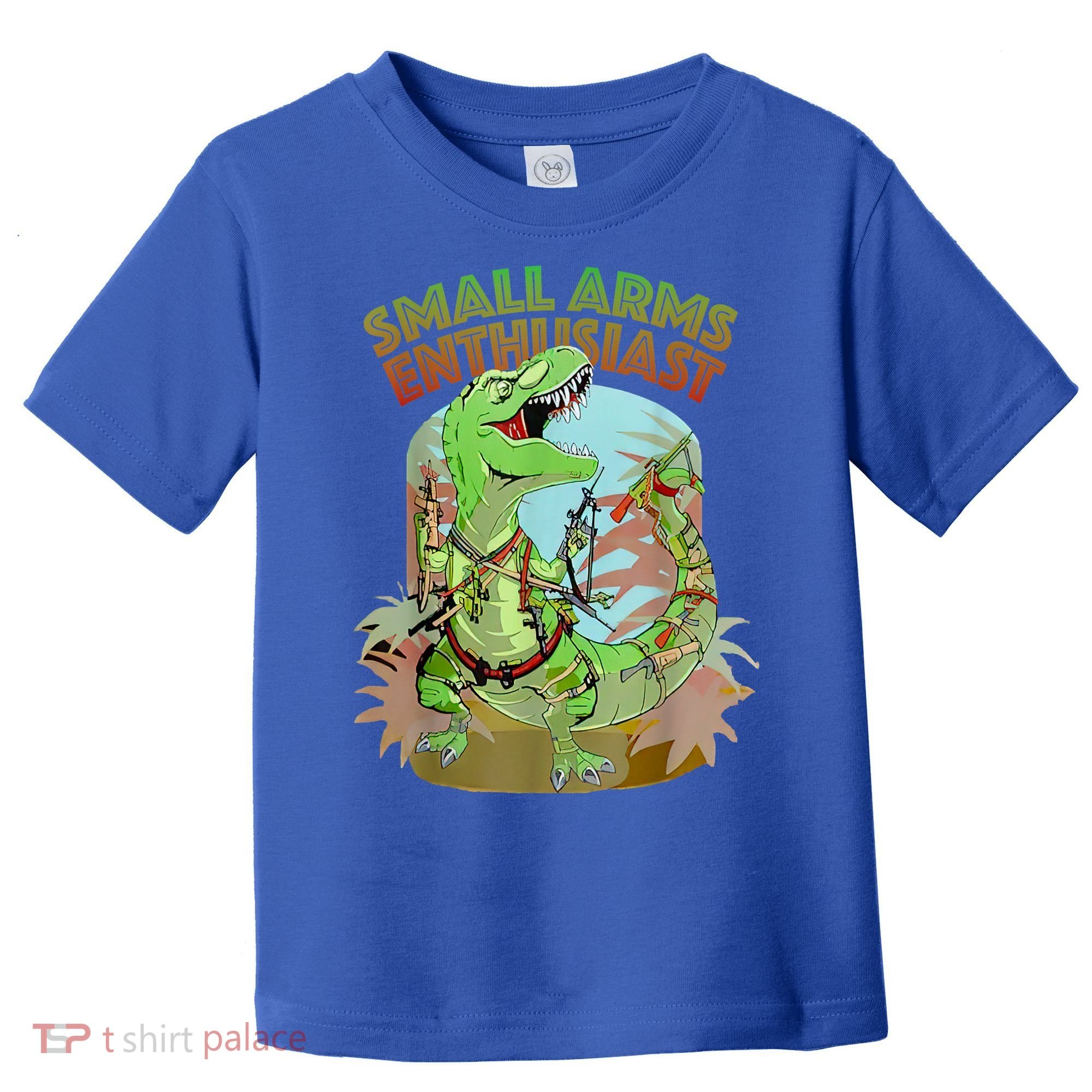 Small Arms Enthusiast Funny Trex Dinosaur Gun Toddler T-Shirt