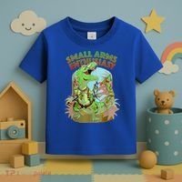 Small Arms Enthusiast Funny Trex Dinosaur Gun Toddler T-Shirt thumb 3