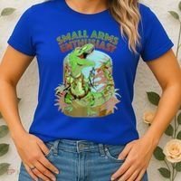 Small Arms Enthusiast Funny Trex Dinosaur Gun Women's T-Shirt thumb 2