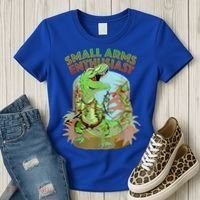 Small Arms Enthusiast Funny Trex Dinosaur Gun Women's T-Shirt thumb 3