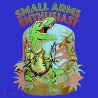 Small Arms Enthusiast Funny Trex Dinosaur Gun Kids Sweatshirt thumb 2
