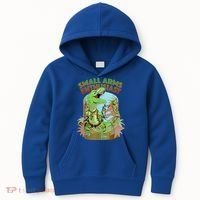 Small Arms Enthusiast Funny Trex Dinosaur Gun Kids Hoodie thumb 0
