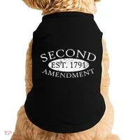 Second Amendment Est. 1791 Right To Bear Arms Doggie Tank thumb 0