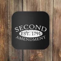 Second Amendment Est. 1791 Right To Bear Arms Coaster thumb 0