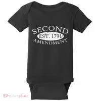 Second Amendment Est. 1791 Right To Bear Arms Baby Bodysuit thumb 0
