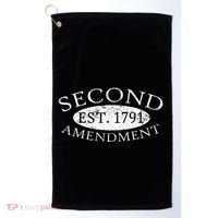 Second Amendment Est. 1791 Right To Bear Arms Golf Towel thumb 0