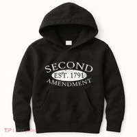 Second Amendment Est. 1791 Right To Bear Arms Kids Hoodie thumb 0