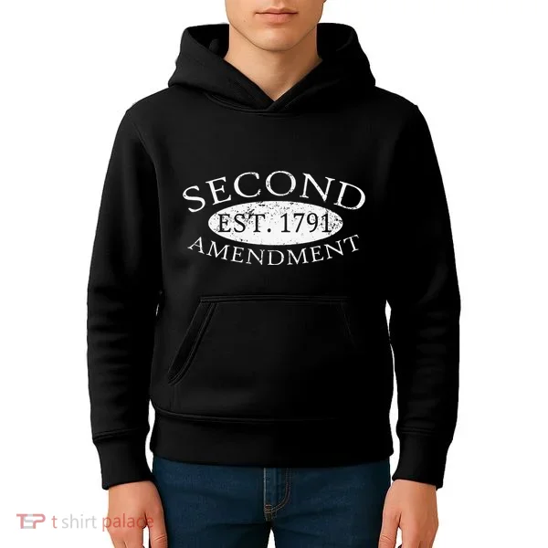 Second Amendment Est. 1791 Right To Bear Arms Kids Hoodie