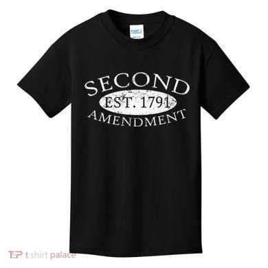 Second Amendment Est. 1791 Right To Bear Arms Kids T-Shirt