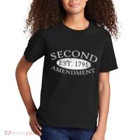 Second Amendment Est. 1791 Right To Bear Arms Kids T-Shirt thumb 2