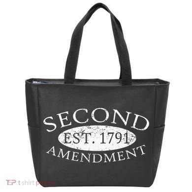 Second Amendment Est. 1791 Right To Bear Arms Tote Bag