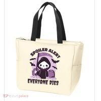 Spoiler Alert Everyone Dies Reaper Halloween Tote Bag thumb 3