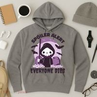 Spoiler Alert Everyone Dies Reaper Halloween Hoodie thumb 3
