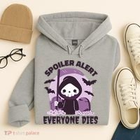 Spoiler Alert Everyone Dies Reaper Halloween Hoodie thumb 4