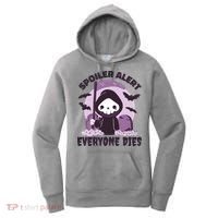 Spoiler Alert Everyone Dies Reaper Halloween Women's Hoodie thumb 0